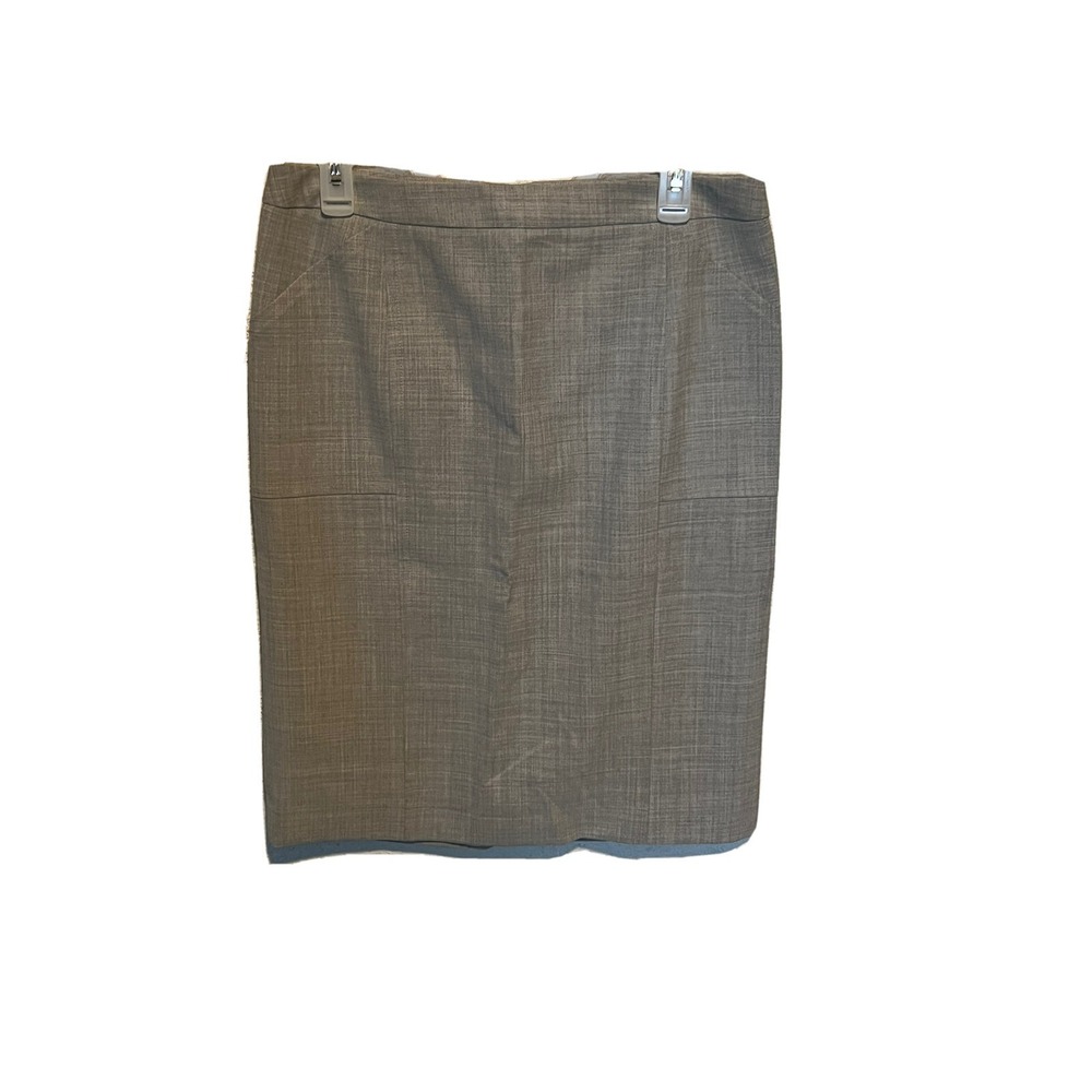 WOMENS SKIRT SIZE 10 GREY BODY BY VICTORIA STRETCH ZIPPER STRAIGHT MIDI BO